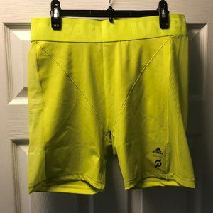 Adidas Women's Ivy Park x Peloton Shock Lime Cycling Shorts Size XL HG0575